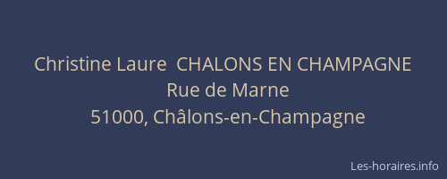 Christine Laure  CHALONS EN CHAMPAGNE