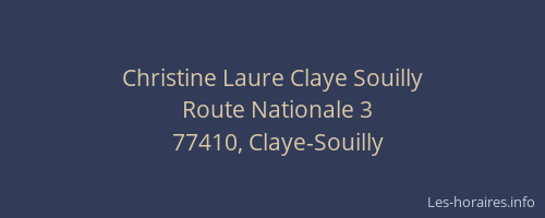 Christine Laure Claye Souilly