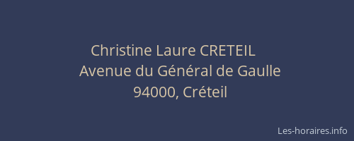 Christine Laure CRETEIL  