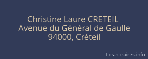Christine Laure CRETEIL  