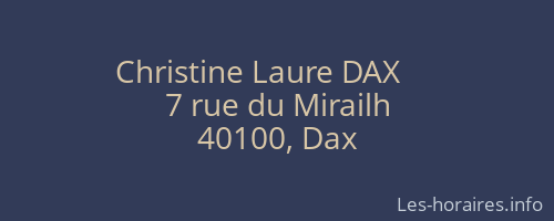 Christine Laure DAX      