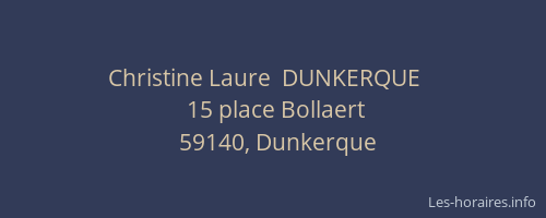 Christine Laure  DUNKERQUE   