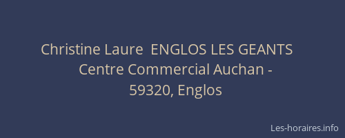 Christine Laure  ENGLOS LES GEANTS   