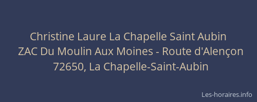 Christine Laure La Chapelle Saint Aubin