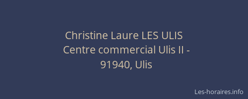 Christine Laure LES ULIS