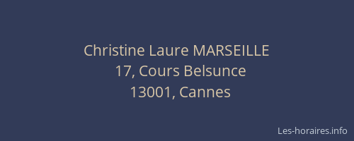 Christine Laure MARSEILLE