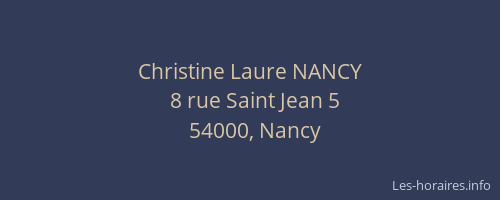 Christine Laure NANCY