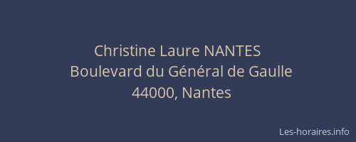 Christine Laure NANTES