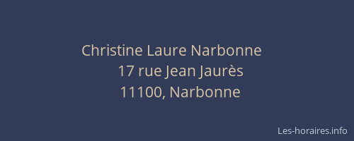 Christine Laure Narbonne   