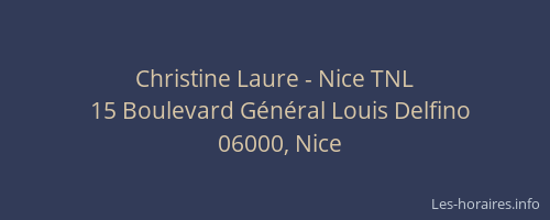 Christine Laure - Nice TNL