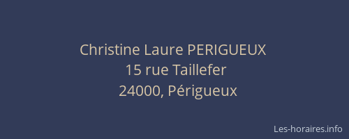 Christine Laure PERIGUEUX 