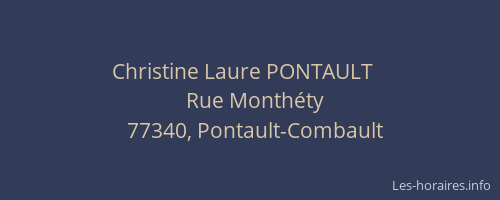 Christine Laure PONTAULT   