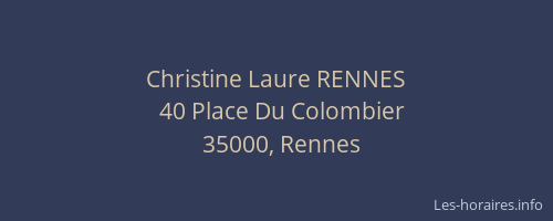 Christine Laure RENNES