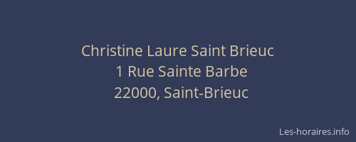 Christine Laure Saint Brieuc