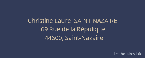 Christine Laure  SAINT NAZAIRE