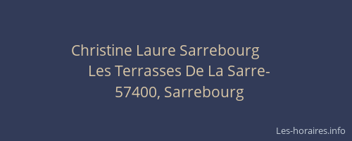 Christine Laure Sarrebourg   &nbsp; &nbsp;