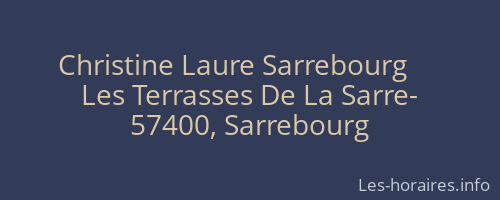 Christine Laure Sarrebourg      