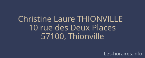 Christine Laure THIONVILLE   