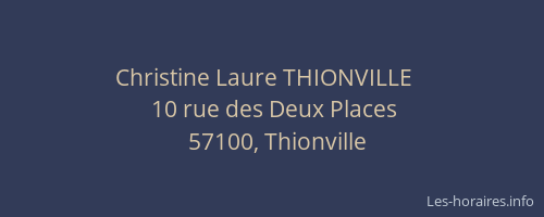 Christine Laure THIONVILLE   