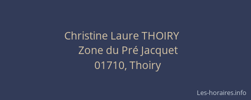 Christine Laure THOIRY   