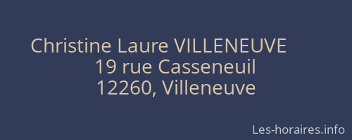 Christine Laure VILLENEUVE        