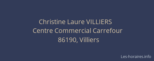 Christine Laure VILLIERS  