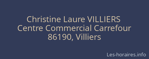 Christine Laure VILLIERS  