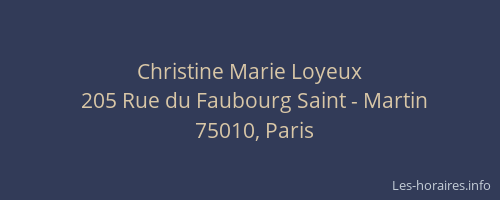 Christine Marie Loyeux