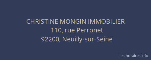 CHRISTINE MONGIN IMMOBILIER