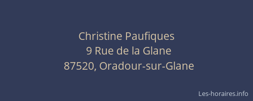 Christine Paufiques