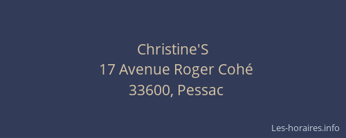 Christine'S
