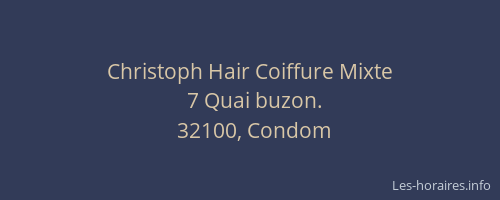 Christoph Hair Coiffure Mixte