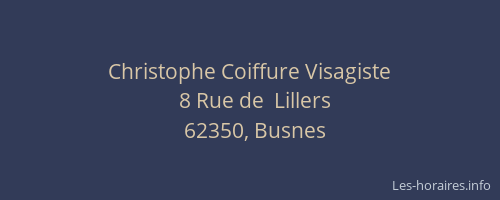 Christophe Coiffure Visagiste