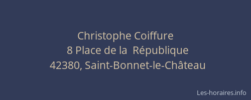 Christophe Coiffure