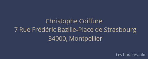 Christophe Coiffure