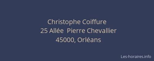 Christophe Coiffure