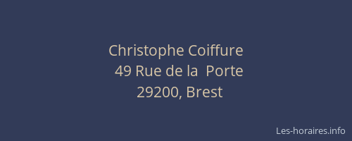 Christophe Coiffure