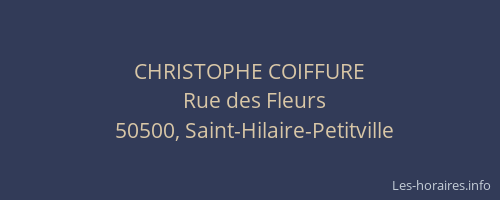 CHRISTOPHE COIFFURE