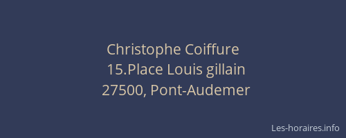 Christophe Coiffure