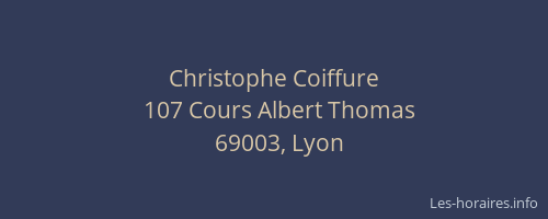Christophe Coiffure