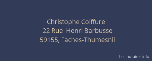 Christophe Coiffure