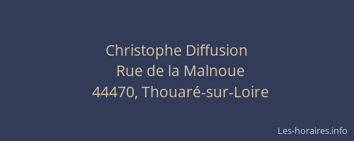 Christophe Diffusion