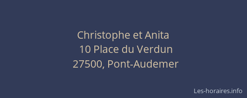 Christophe et Anita
