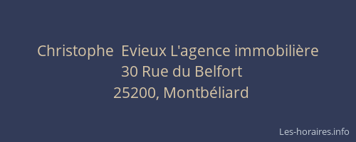 Christophe  Evieux L'agence immobilière