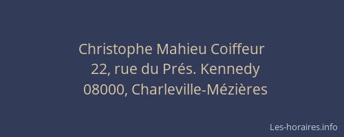 Christophe Mahieu Coiffeur