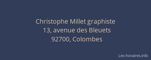 Christophe Millet graphiste