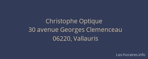 Christophe Optique