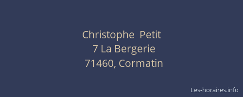 Christophe  Petit