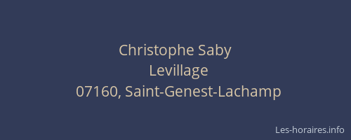 Christophe Saby