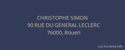 CHRISTOPHE SIMON
